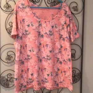 Fresh Produce Top Luna Peach Paradise Print Melon Sherbert